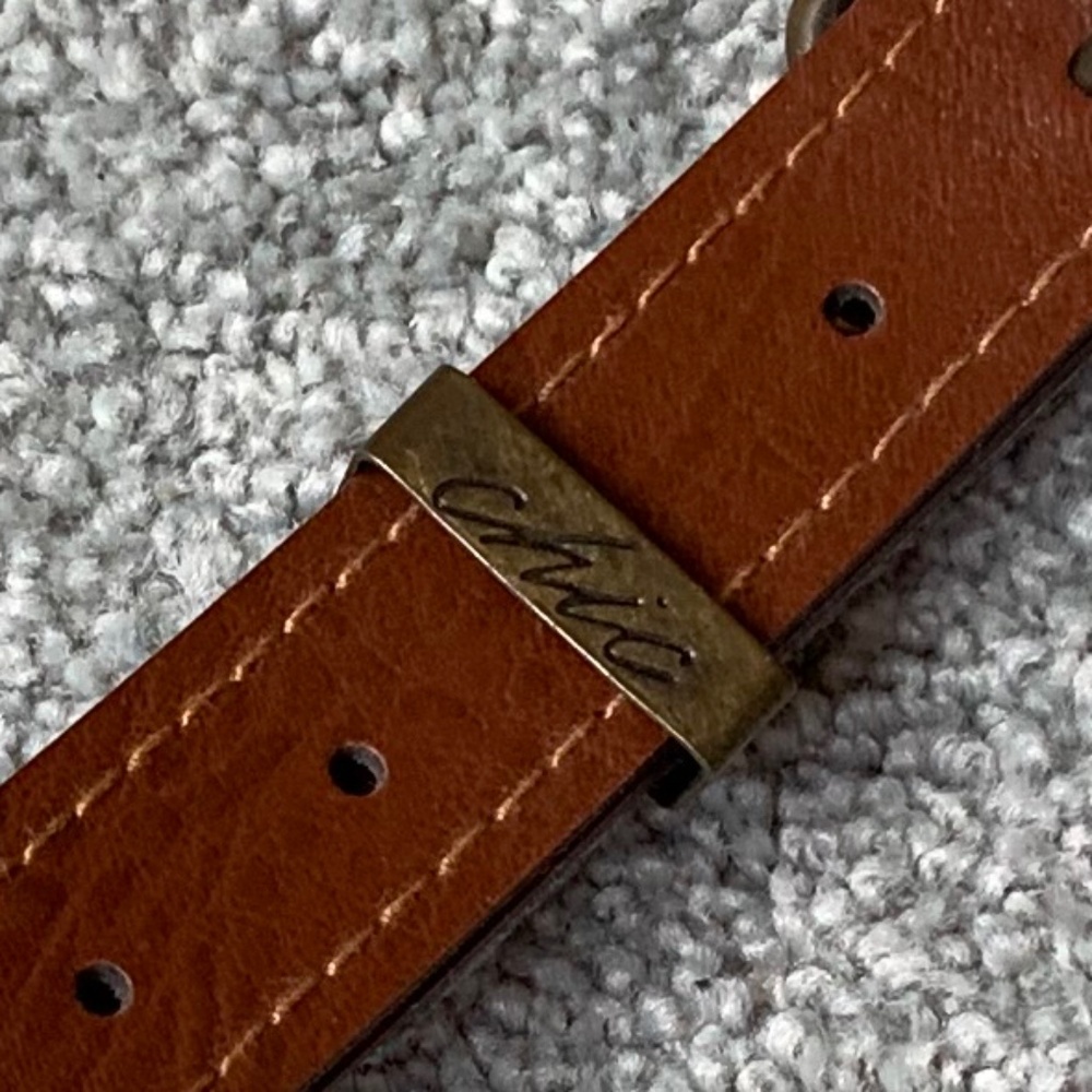 Chic - Brown Belt Metal Buckle and Belt Loop - Picture 2 of 7